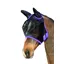 Hy Equestrian Mesh Half Mask With Ears - Black/Grape Royal